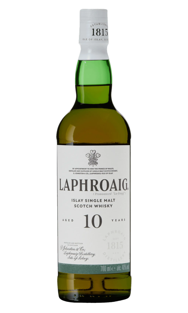 Label of Laphroaig 10 Years